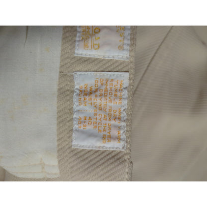 Kings Road Vintage Sears Mens Trouser Tan Stretch Khaki Pant 36" x 30" Polyester