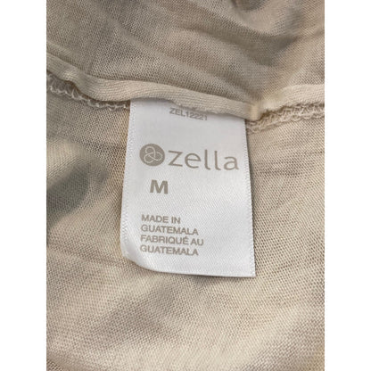 NWT Zella All Day Oversize Silky Soft T-Shirt Size Medium In Beige Pumice