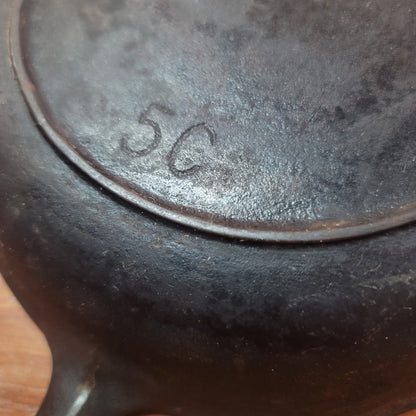 Vintage 1920’s-40’s BSR 8” Double Spout Iron Skillet 5C