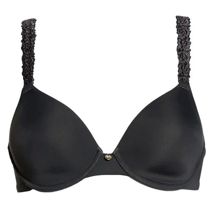 Natori Rose Dream Underwire T-Shirt Bra Sz 32DDD in Coal/Black NWT