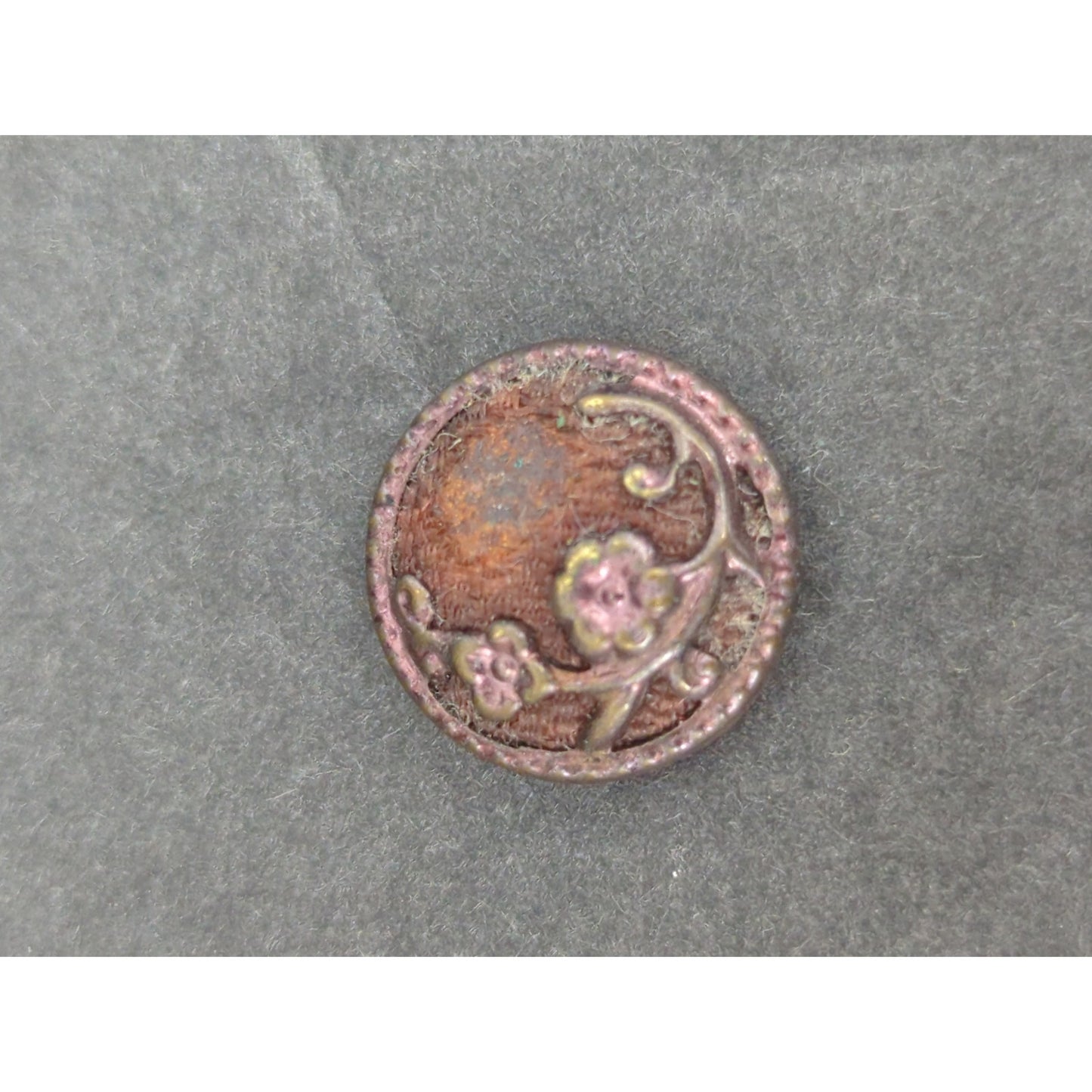 LOT D of 10 Antique Vintage Victorian Brass Mixed Materials Buttons ESTATE FIND