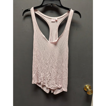 Slim Chickens Light Pink Racerback Tank Top Medium Activewear Layering Light