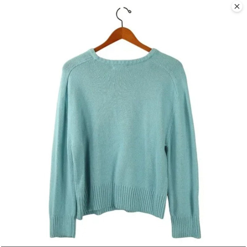 NWT Nordstrom Treasure & Bond Blue Pullover Cotton Blend Sweater xs EXTRA SMALL