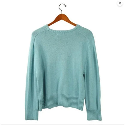 NWT Nordstrom Treasure & Bond Blue Pullover Cotton Blend Sweater xs EXTRA SMALL
