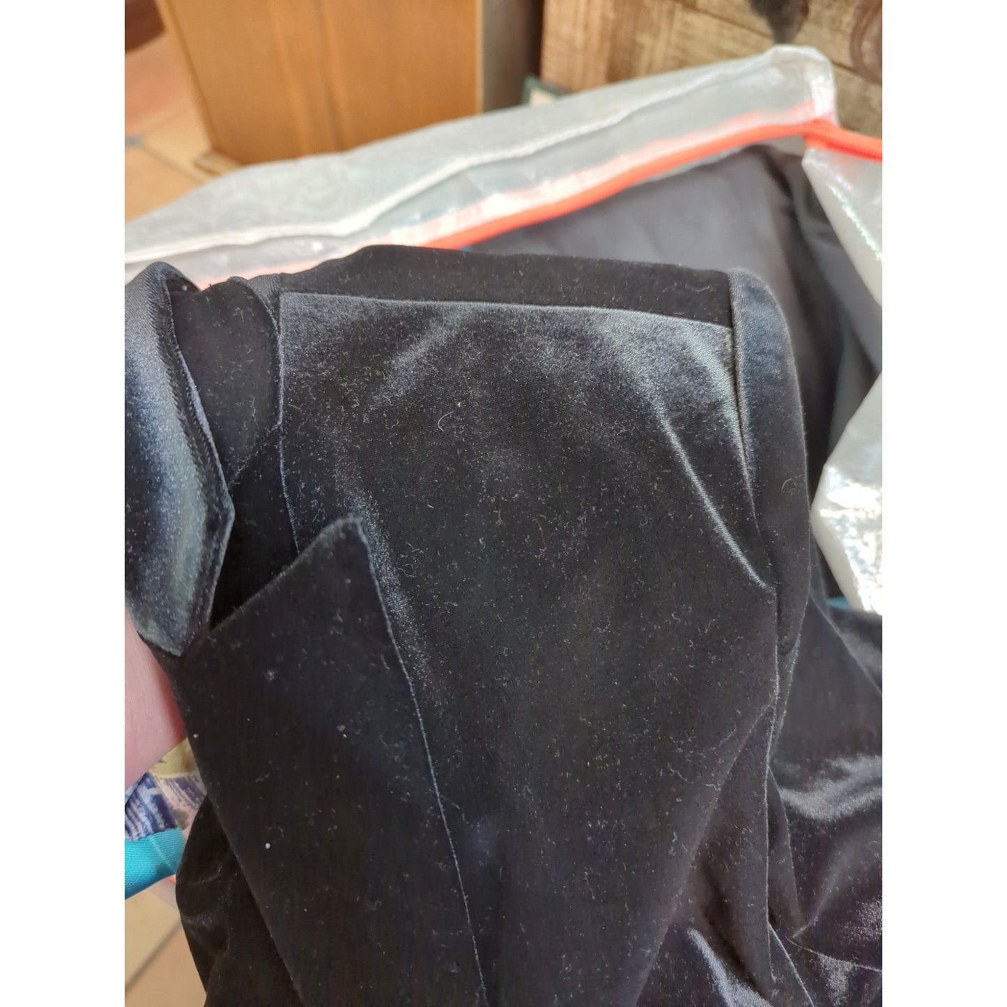 Sofia Jeans Sofia Vergara Black Velvet Double Breasted Blazer Medium Whimsygoth