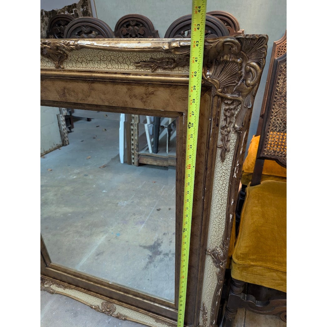 Secondhand Sandies: Large Ornate Mirror Gold Beveled 36x42