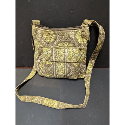 Vera Bradley Sittin in a Tree Sling bag crossbody purse washable Green birds