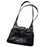 Vintage Shoulder Bag Navy Blue Kiss lock Dividers Triangle Red inside purse 50s