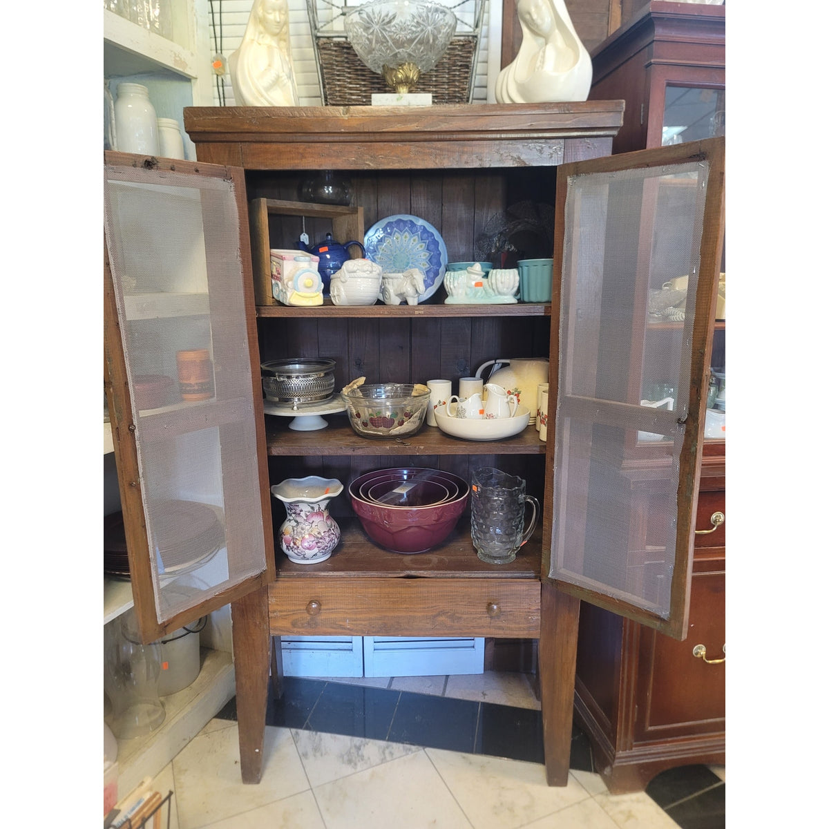 Secondhand Sandies: Antique Wood Pie Safe Cabinet Storage