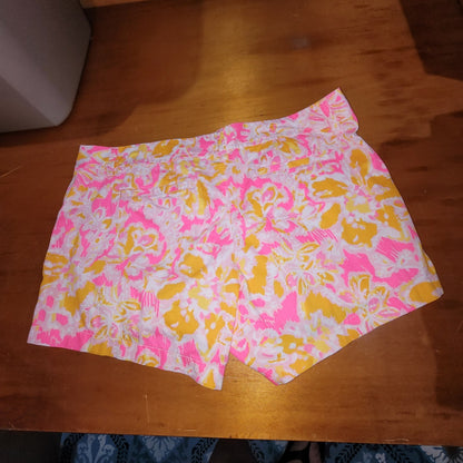 Lilly Pulitzer Callahan Shorts Size 16 Kir Royal Pink Ooh La La Print