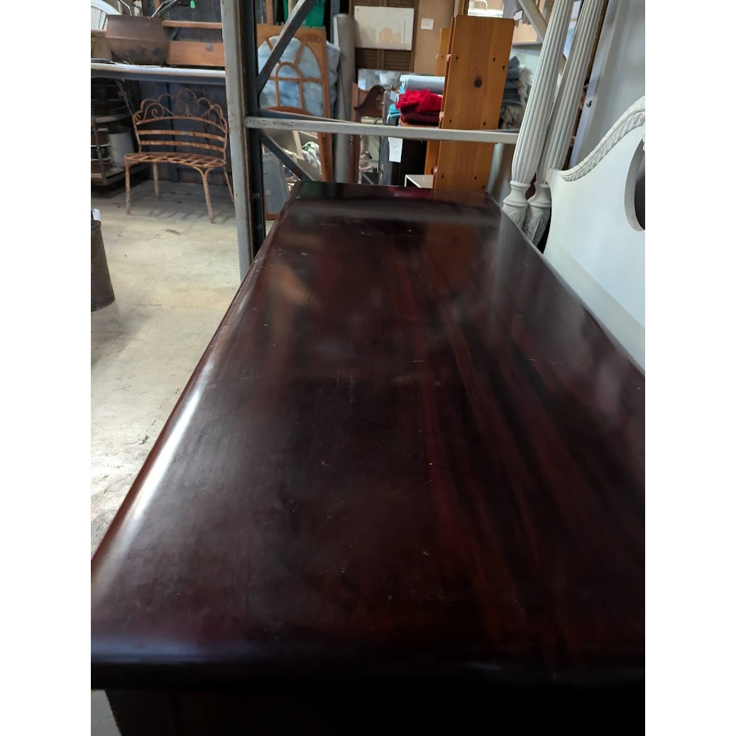 Secondhand Sandies: Federal Style Mahogany buffet Sideboard Petite Wood Queen Anne Legs