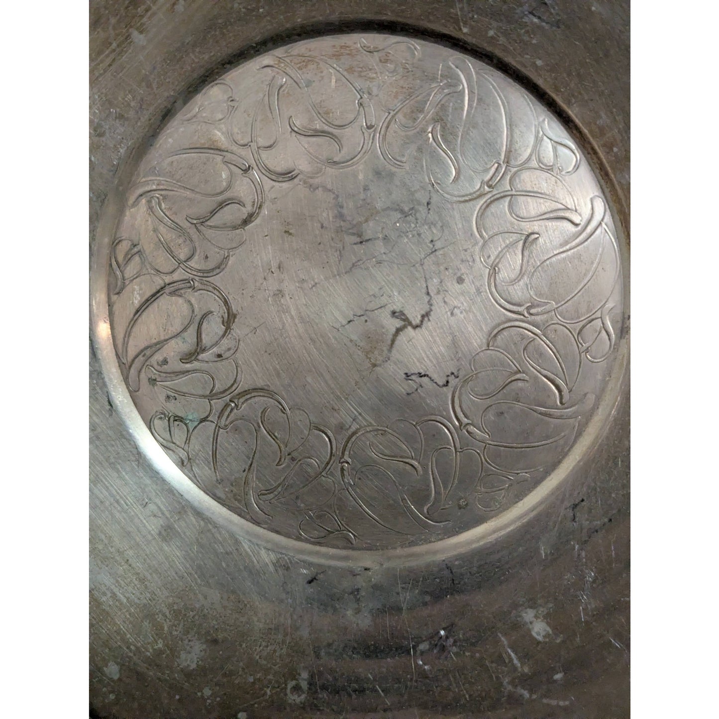 Vintage Wm. A. Rogers concave Meadowbrook Silverplate Round Platter