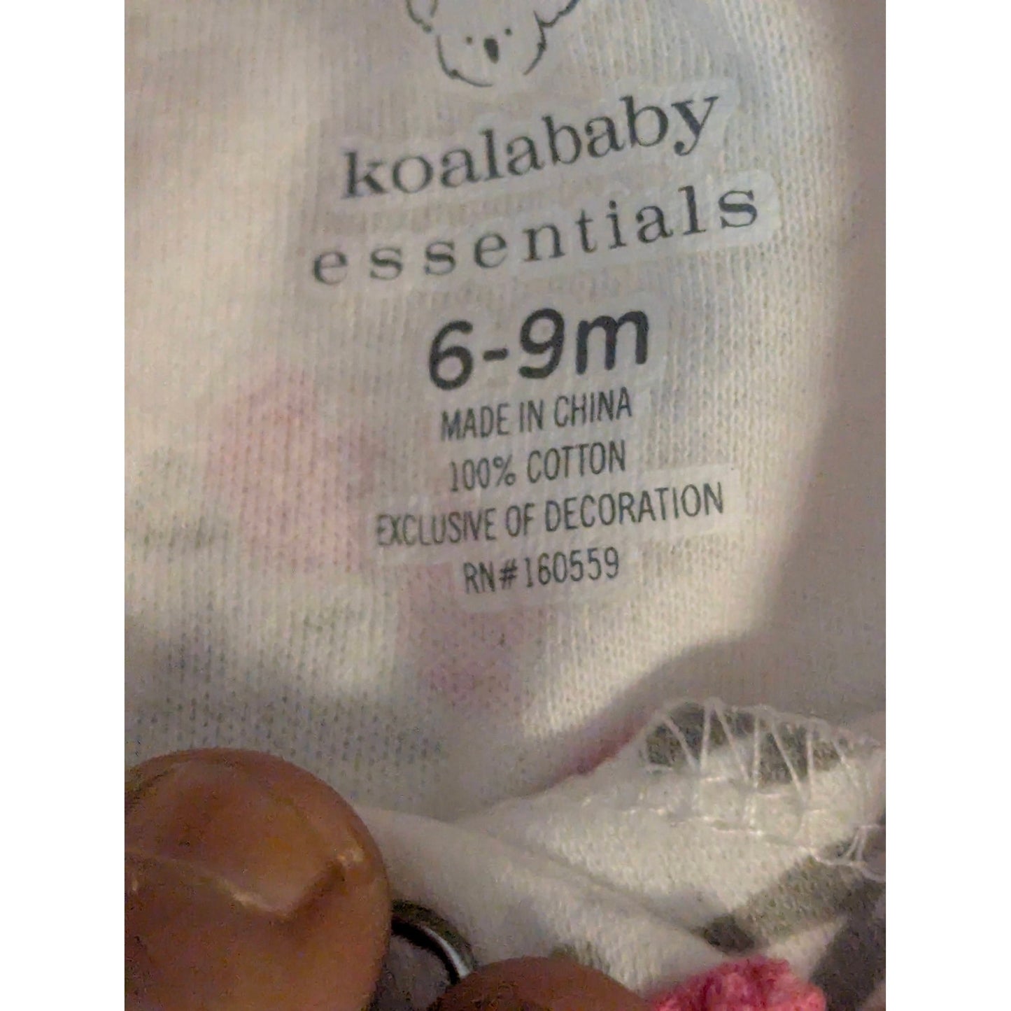 Koala Baby Girls Floral Long Sleeve Footed Sleeper One Piece Suit 6-9 Months NEW