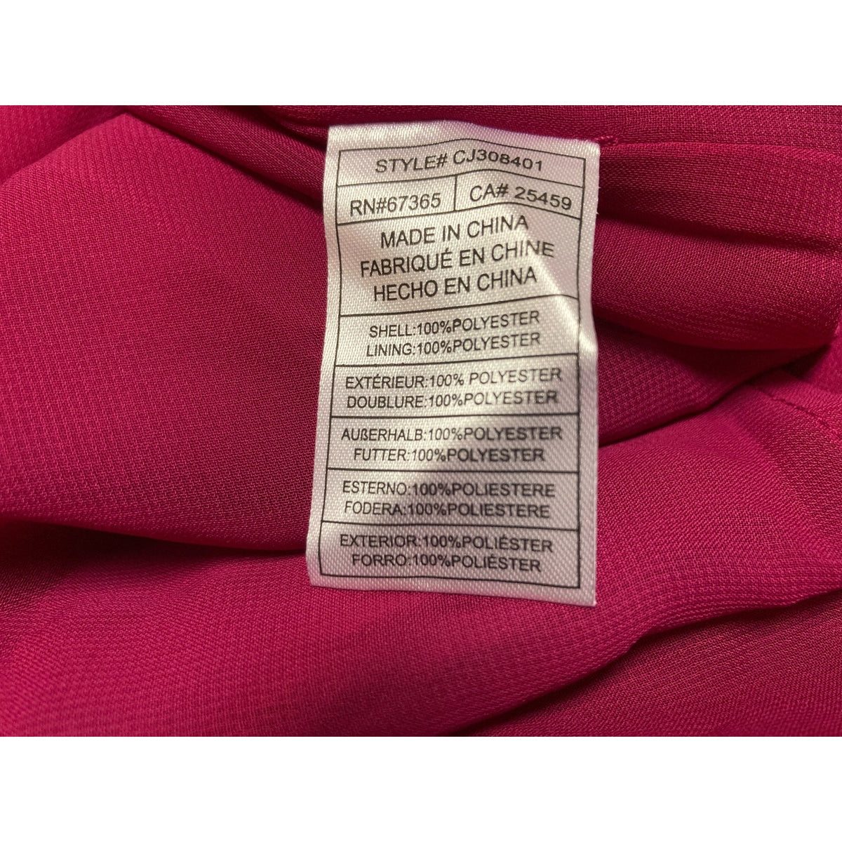 Cupcakes and Cashmere Women's Dress Size 4 Vibrant Fuchsia NEW V-Neck Empire