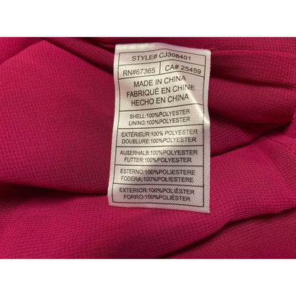 Cupcakes and Cashmere Women's Dress Size 4 Vibrant Fuchsia NEW V-Neck Empire