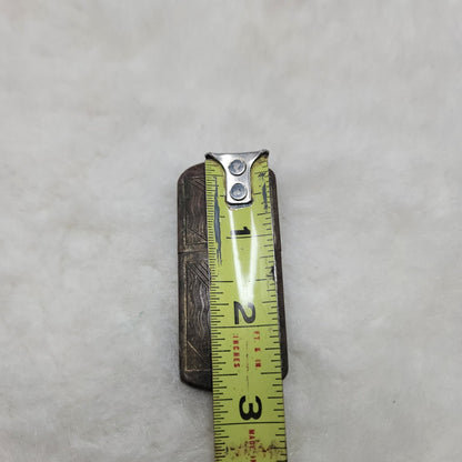 Vintage WWI WWII Military Trench Art Style Slide Sleeve Pocket Lighter Antique