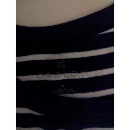 Caslon NWT Navy Blue and White Striped Scoop Neck Tank Top Small