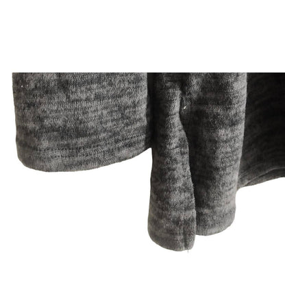 Forgotten Grace Brushed Hacci Pullover Tunic Top Sz LARGE in Dark Charcoal NWT