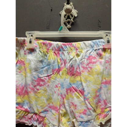 Derek heart cloudy tie dye Size large ruffled hem pajama bottoms