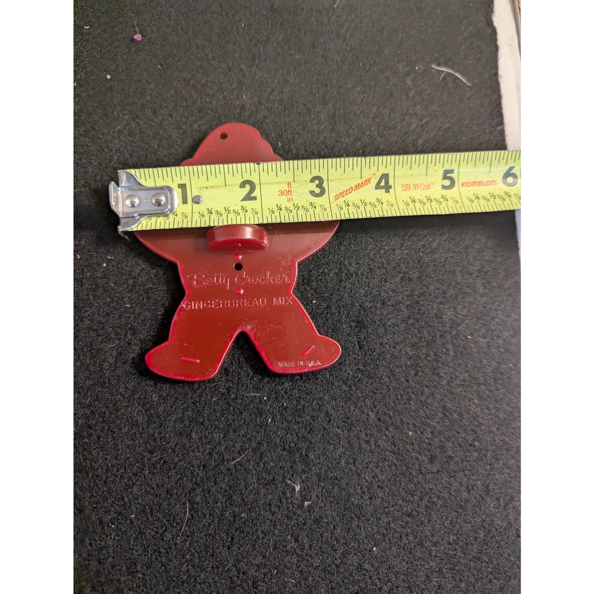 Vintage Red Plastic Christmas Cookie Cutters Lot of 6 Hallmark USA