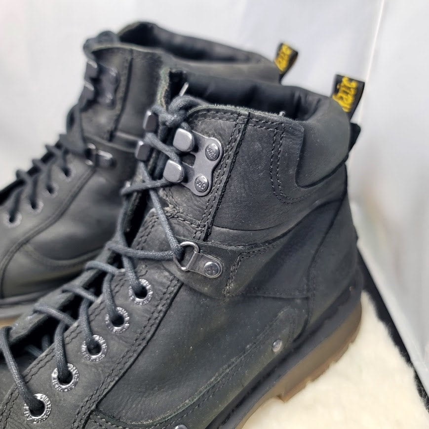 Dr. Martens Soren Biker Boots Black Leather AirWair Mens 13 Gorpcore Moto Grunge
