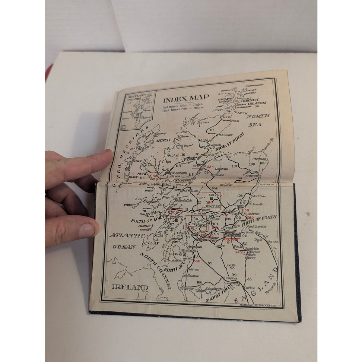 Antique 1930 The Blue Guides Great Britain Findlay Muirhead Travel Book Maps