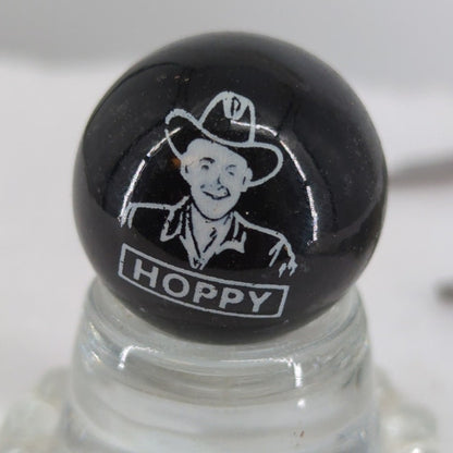 Vintage Hopalong Cassidy Cowboy Character Glass Picture Marble Shooter 1" #AB