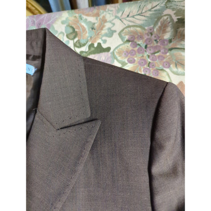 Antonio Melani Brown Cropped Pick Stitch Bolero Jacket Wool Blend Career Shrug 8