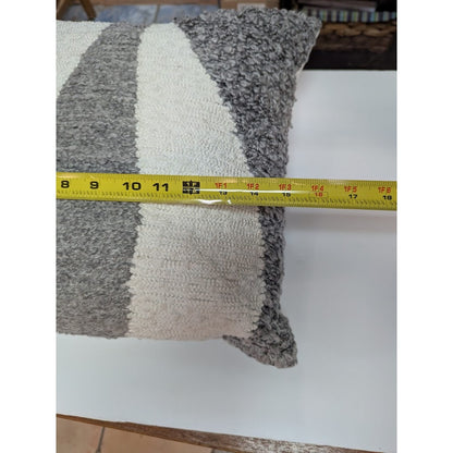 Murmur  Embroidered Throw Hand woven New $126.00 Linen Pillow 15"x15" w/ Insert