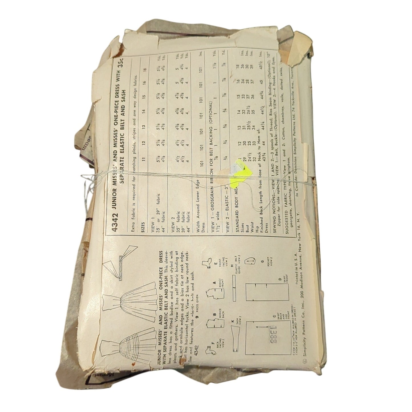 Vintage Sewing pattern