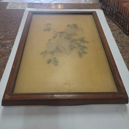 Grace B. Gilmore Fiberglass Serving Tray Bacova Guild Happy Chickadees serveware