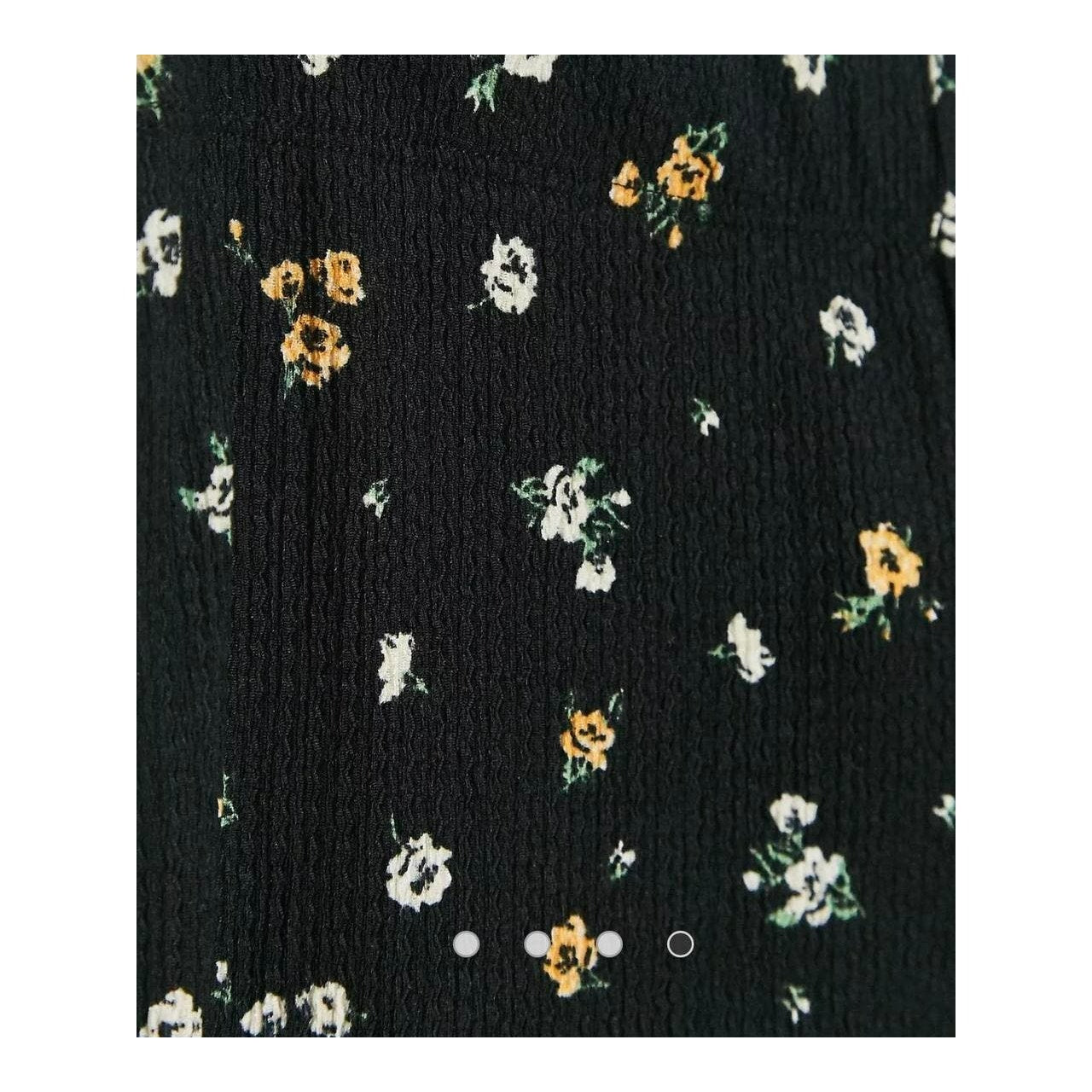 Topshop Boho Preppy Slim Fit Flare Leg Pants Sz 4 US in Black Ditzy Floral NWT
