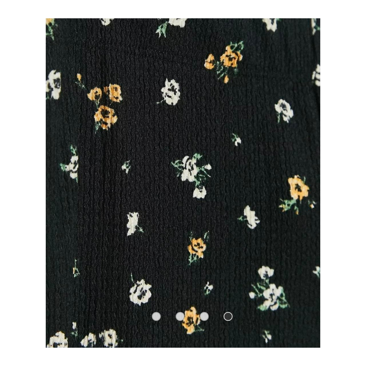 Topshop Boho Preppy Slim Fit Flare Leg Pants Sz 4 US in Black Ditzy Floral NWT