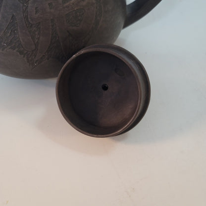 Purple clay teapot MadeChen Xinghua Chinese Yixing Zisha ceremony Hand etched