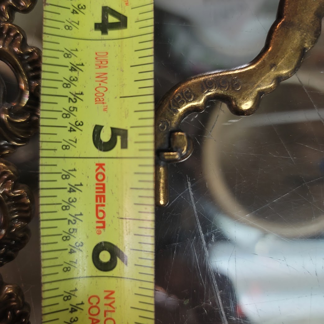 Vintage KBS 1996 Ornate Scroll Brass Cabinet Pulls Handles Set 12 Dresser Classy