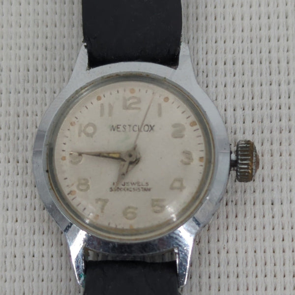 Vintage Westclox 17 Jewels Shock Resistant Mechanical Wristwatch - 1950s/1960s