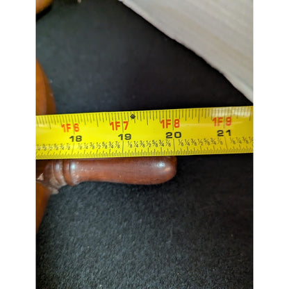 Vintage 20" wood and brass Ship Steering Wheel Fishing Boat Nautical Beach Deocr