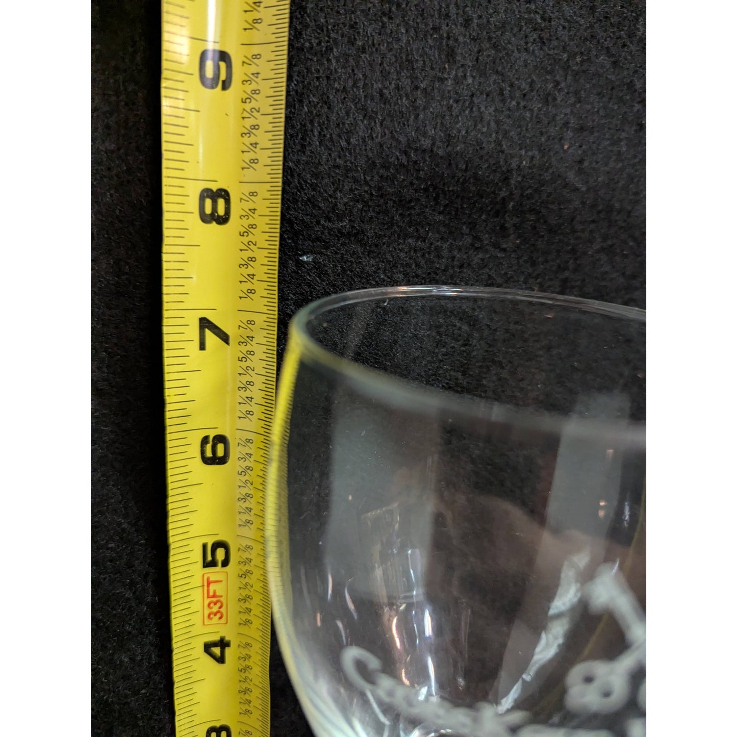 Childress Vineyards Etched Wine Glasses - Set of 3 Drinkware Barware Cocktail