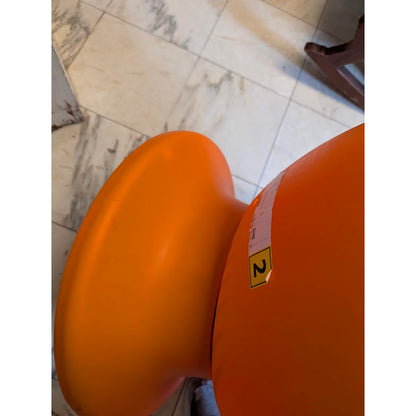IKEA PS Lomsk Swivel Egg Chair Orange Pod Retro Mid-Century Mod Space Age