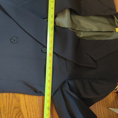 Vintage Pierre Cardin Double Breasted Wool Suit Jacket Blazer Large or 42Regular