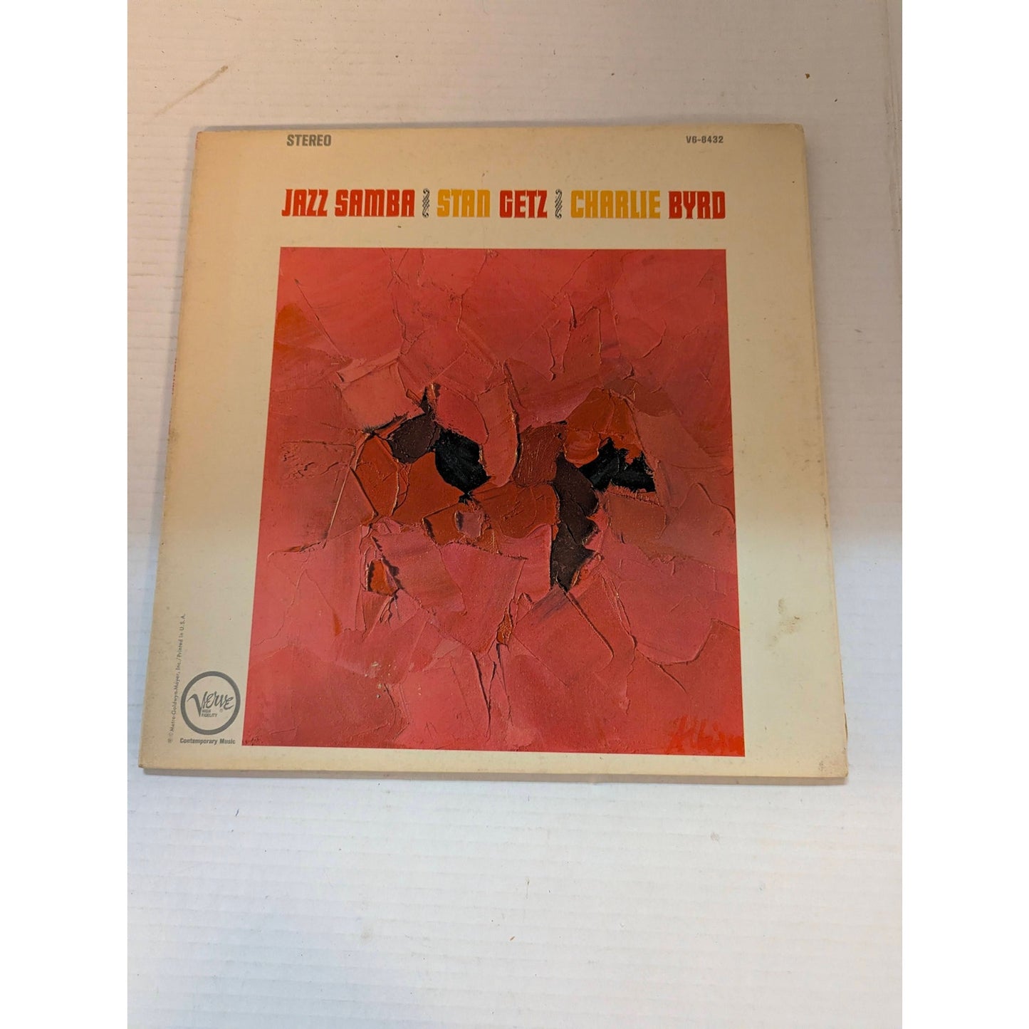 Vintage Stan Getz Charlie Byrd Jazz Samba Verve V6-8432 Gatefold Vinyl LP