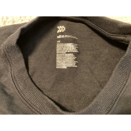 NWT All In Motion Knit Pullover Crew Neck Soft Comfy Sweatshirt XS in Black