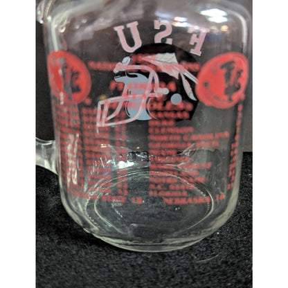 Vintage 1993 Florida State Seminoles National Champions Mason Jar Mug FSU
