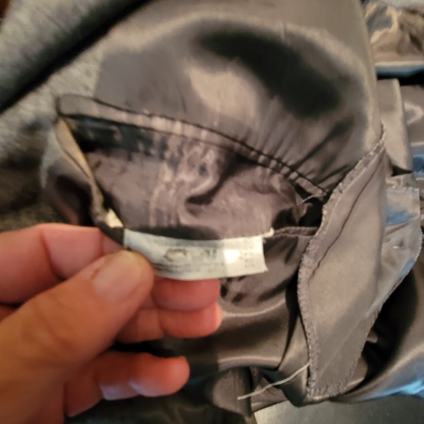 Christian Dior Vintage Wool 40L 2 pc. Suit Jacket Pants Grey Cuffed Pleated