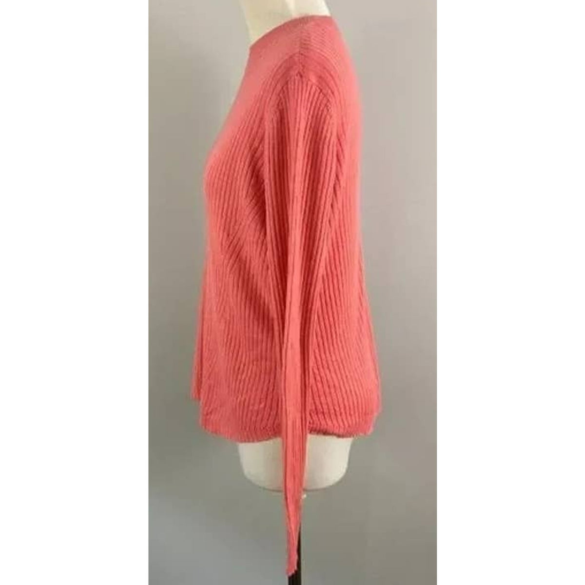 BP. Soft Pointelle Ribbed Pullover Sweater size Small in Coral Rose salmon NEW
