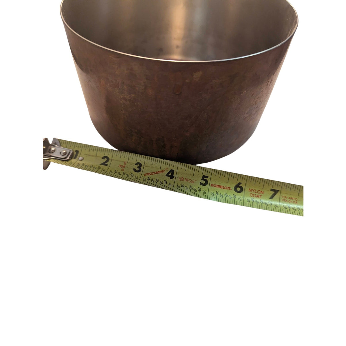 Vintage Paul Revere Limited Copper 2 Qt Saucepan Pot with Lid 6.5" Brass Handle