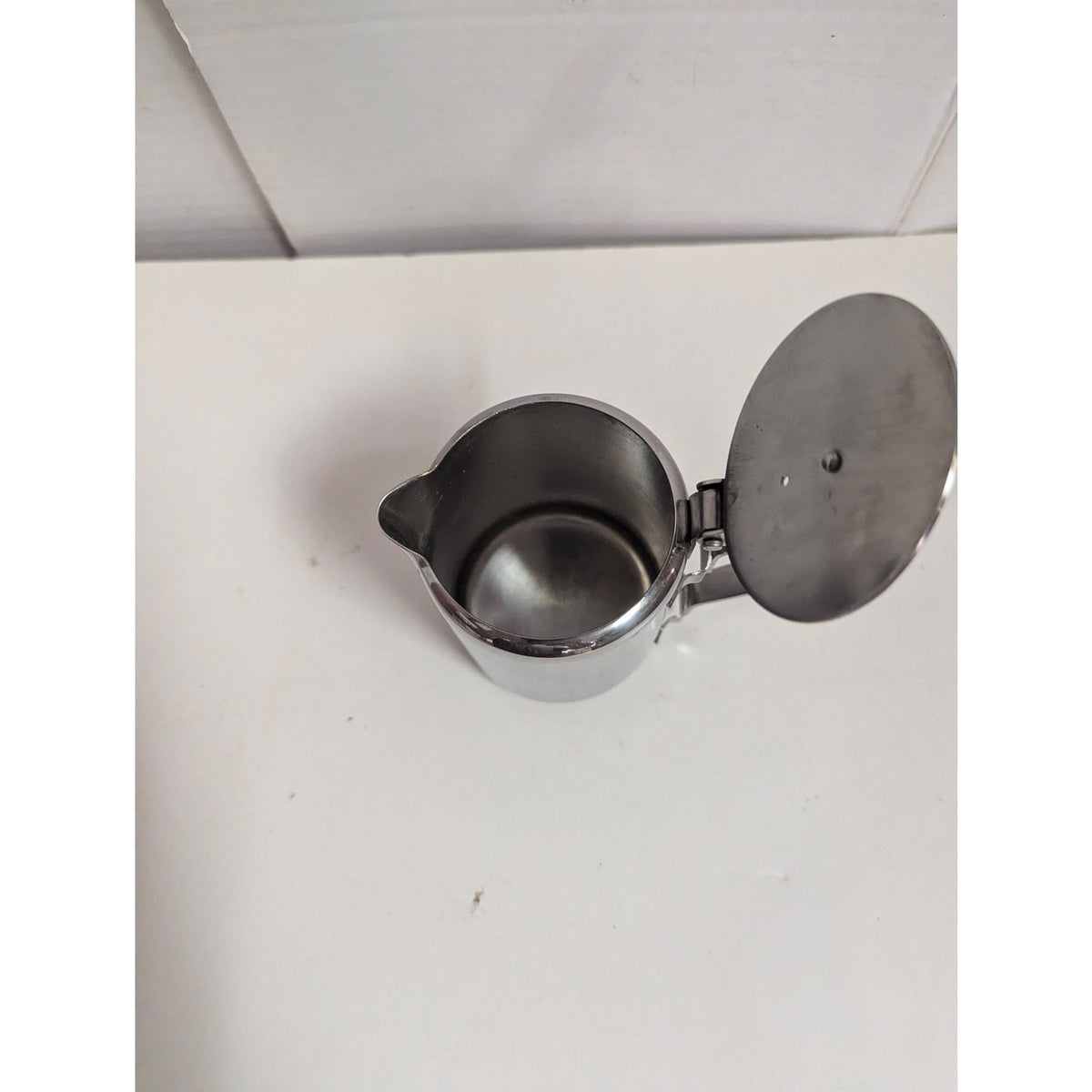 Vintage 18-8 Stainless Steel Lidded Creamer Pitcher Made in Japan