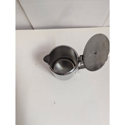 Vintage 18-8 Stainless Steel Lidded Creamer Pitcher Made in Japan