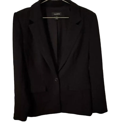 Halogen Single Button Black Blazer Women’s Size XS extra-small Casual Pocket NEW