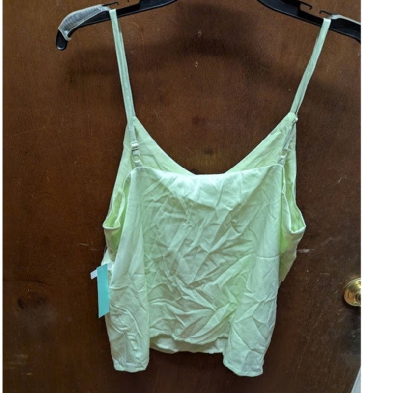 NEW Abound Size LargeTank top sleeveless Yellow button Casual